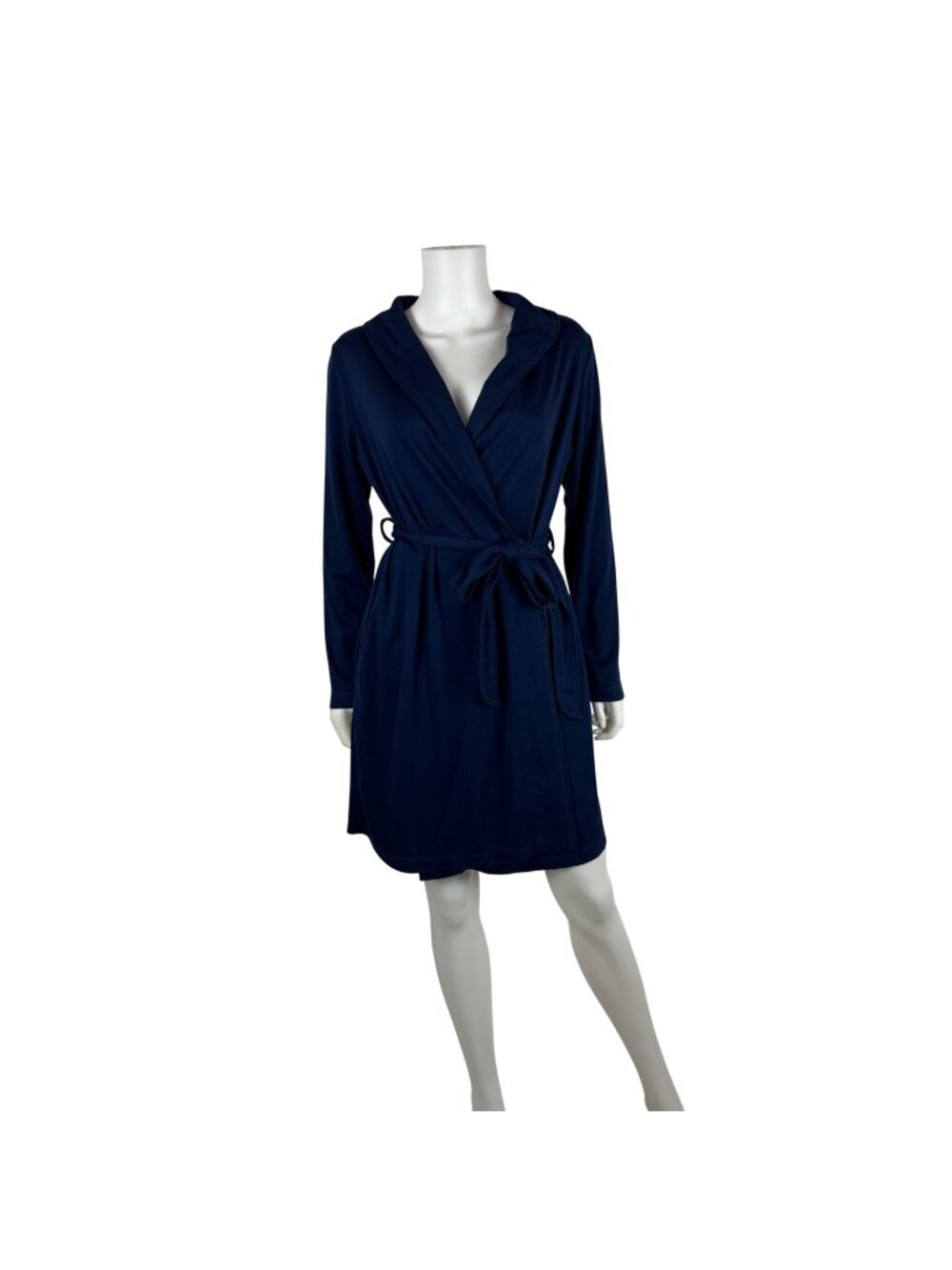 Gilligan & O'Malley Dark Blue Robe Womens XS/S Solid Above The Knee Lounge Sleep